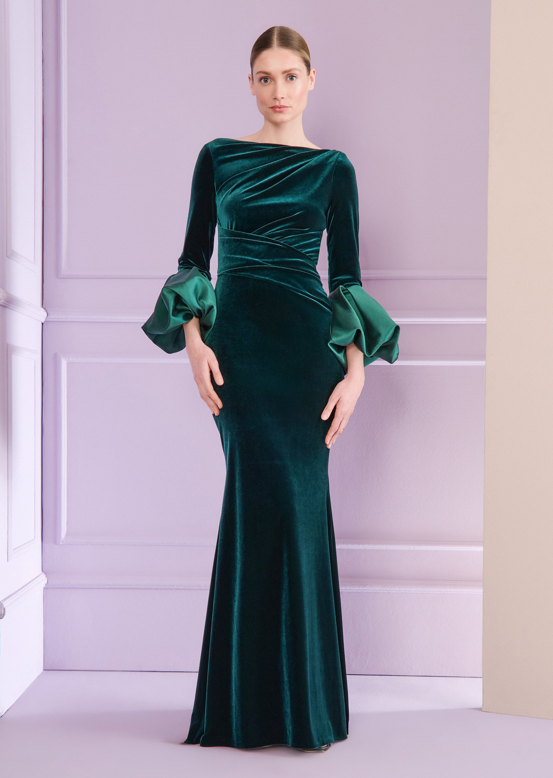 Damen Ballkleid A-Linie - Elegantes Abendkleid Mit V-Ausschnitt